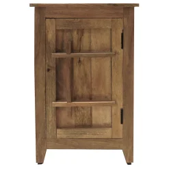 * 1 Door Mango Wood Cabinet Opening Sales