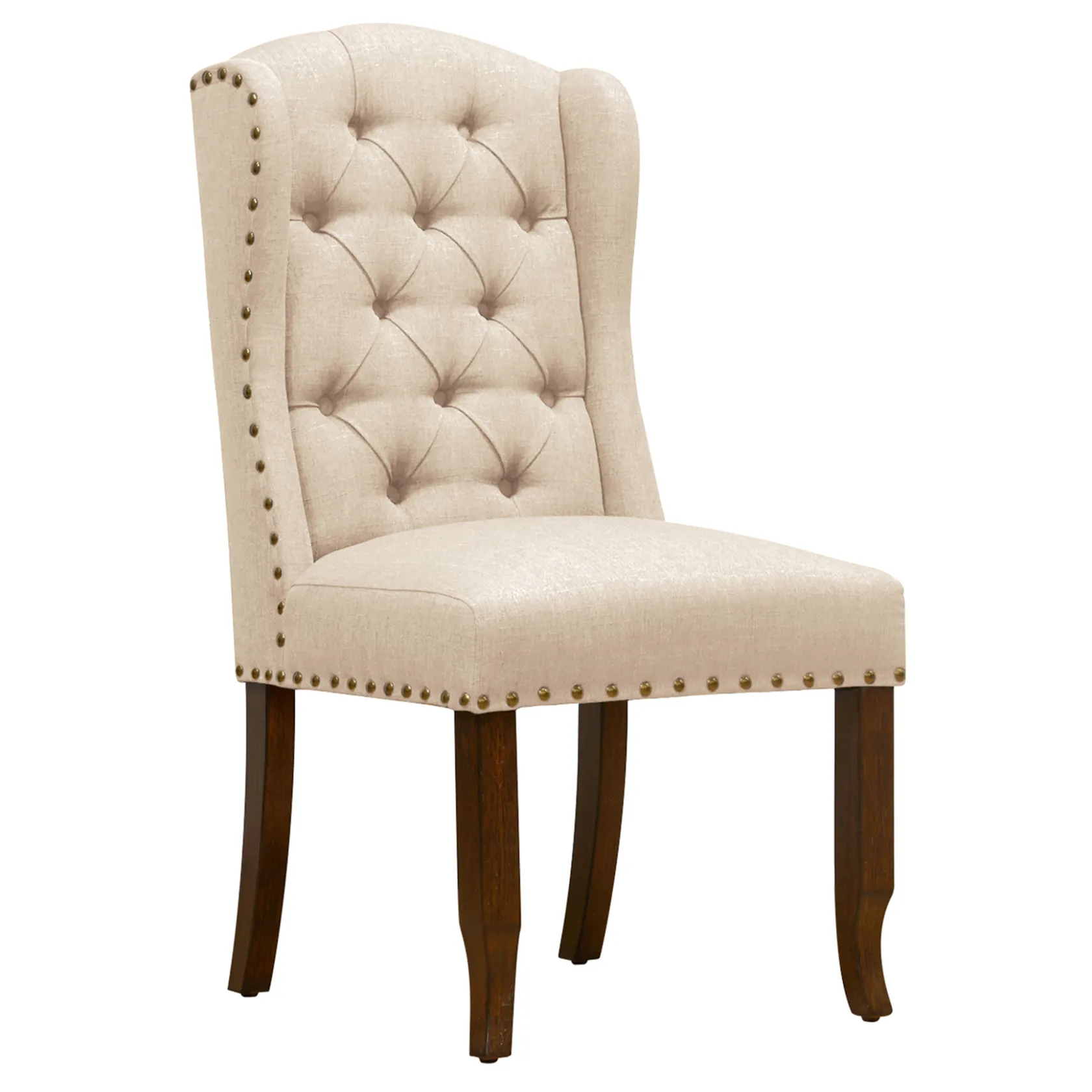 * Aahmad Winged Dining Chair, Natural Online Discount