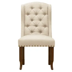 * Aahmad Winged Dining Chair, Natural Online Discount
