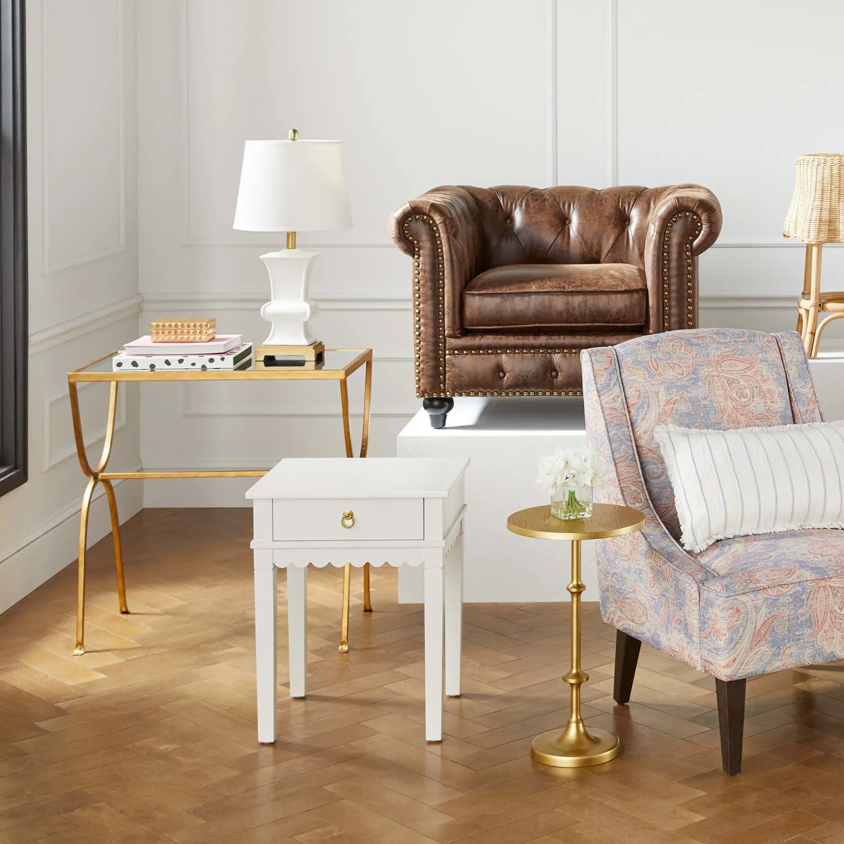 * Astoria Accent Table, Gold Outlet