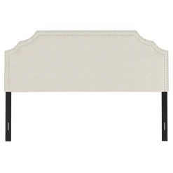 * Belize Cream Nail Head Trim King Headboard Gift Selection