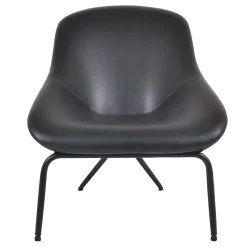 * Black Faux L Armless Chair Kd Less Expensive