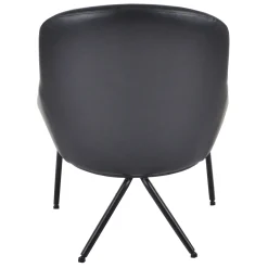 * Black Faux L Armless Chair Kd Less Expensive