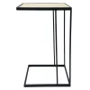 * Black Metal C-Table With Light Wooden Top Less Expensive