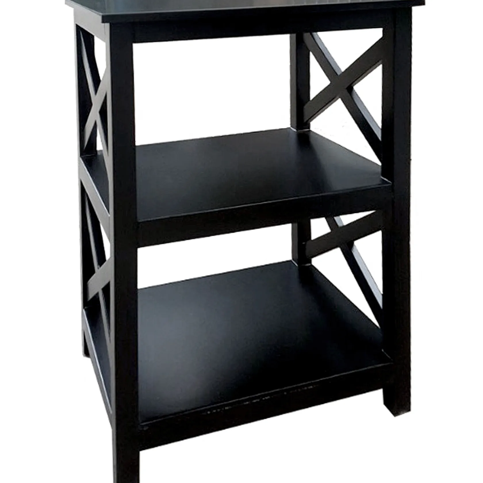 * Black 2-Tier Xavier Accent Table, 26 Promotion