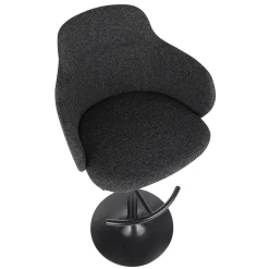 * Bryce Adjustable Barstool, Dark Grey Good Quality