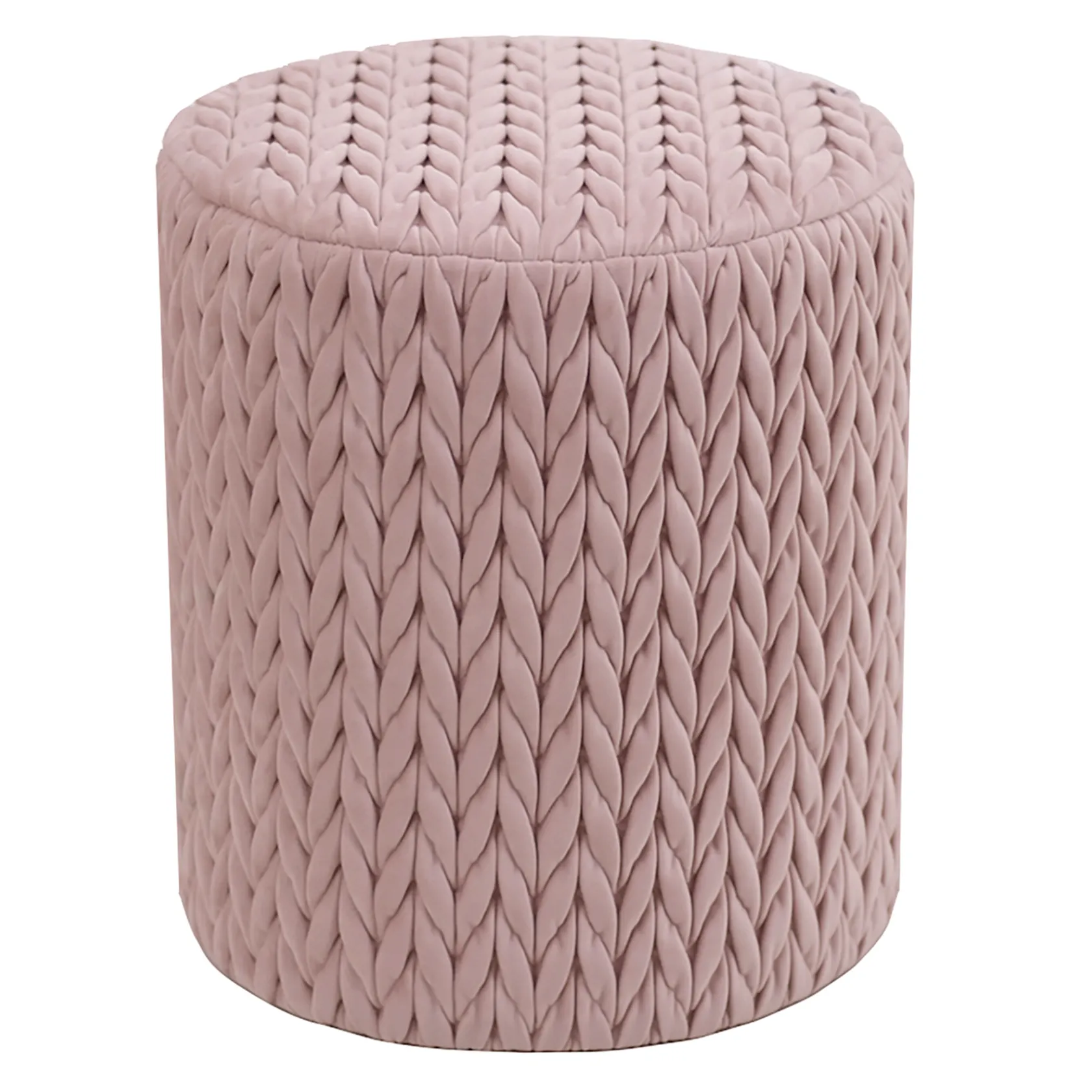 * Cheryl Quilted Ottoman, Blush Discount