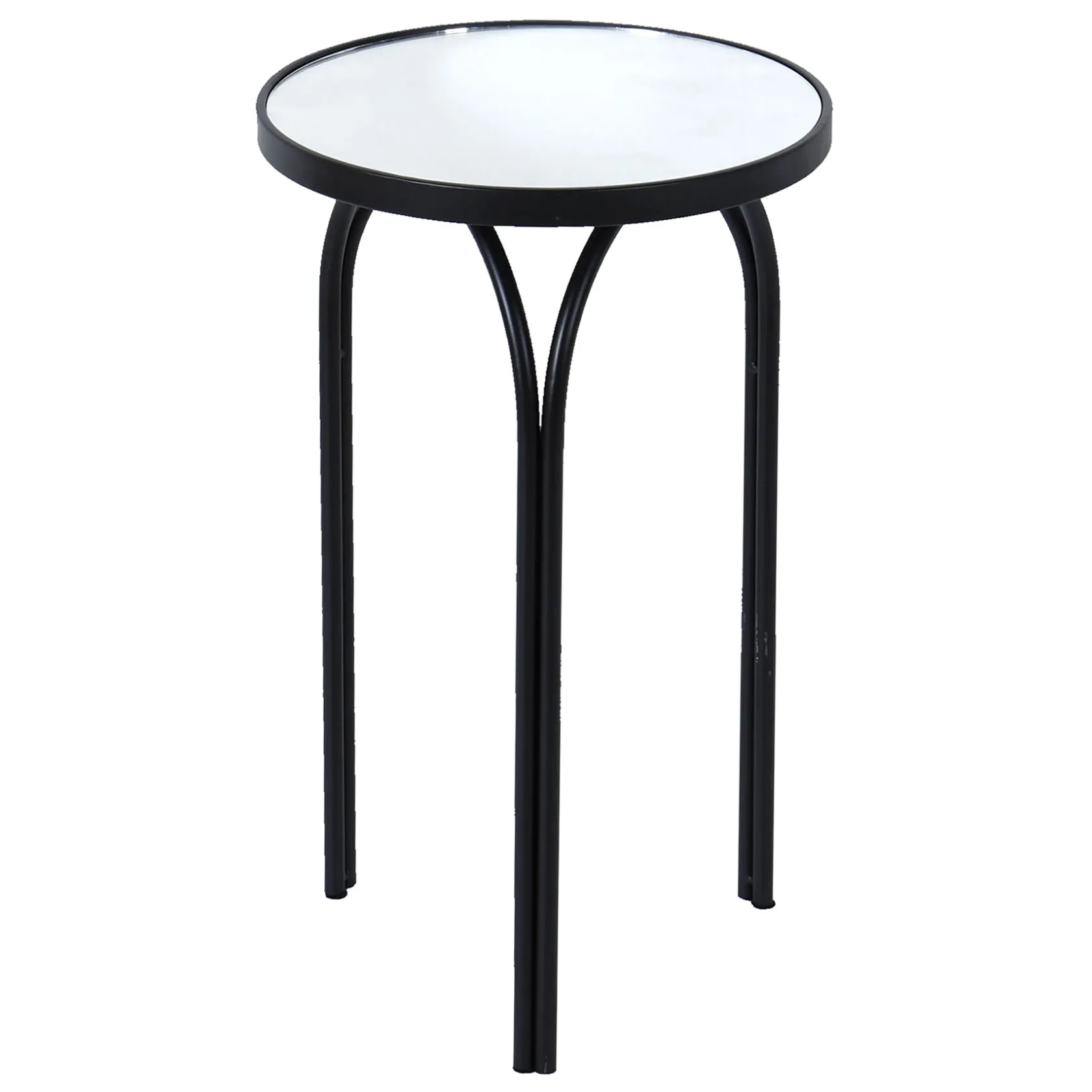 * Colton Mirrored-Top Accent Table, Black Promotion