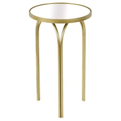 * Colton Mirrored-Top Accent Table, Gold Promotion