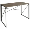 * Dakota Black & Brown Industrial Modern Office Desk Bargain Sale