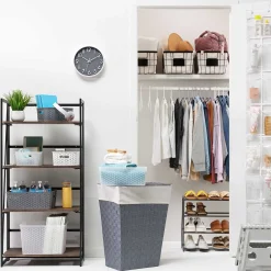 * Dakota 4-Tier Black & Brown Industrial Modern Bookshelf, 49 Low Price