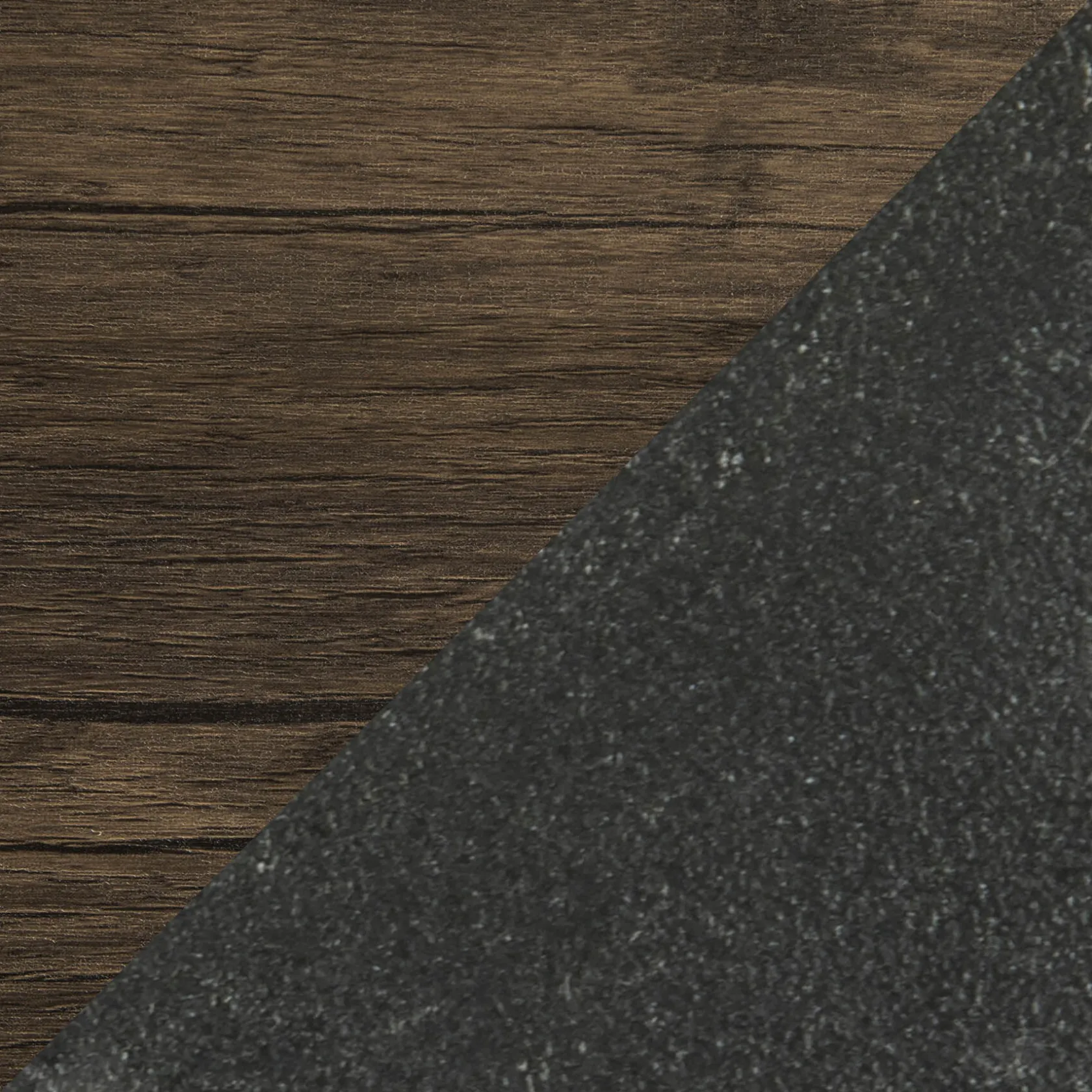 * Dakota 4-Tier Black & Brown Industrial Modern Bookshelf, 49 Low Price