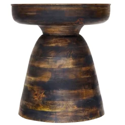 * Dark Brown Wood Accent Table Opening Sales