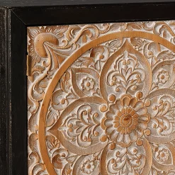 * 2-Door Carved Black Long Cabinet Opening Sales