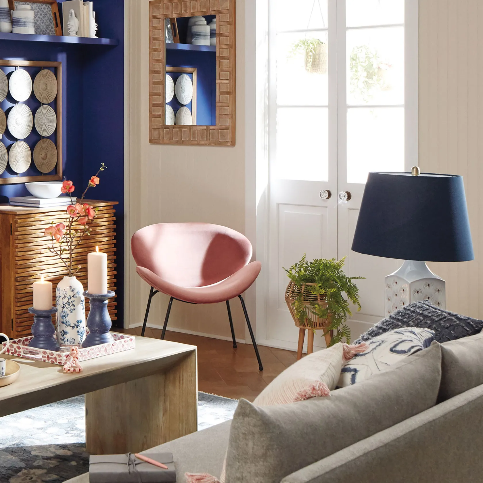 * 2-Door Wave Wood Carved Cabinet Clearance