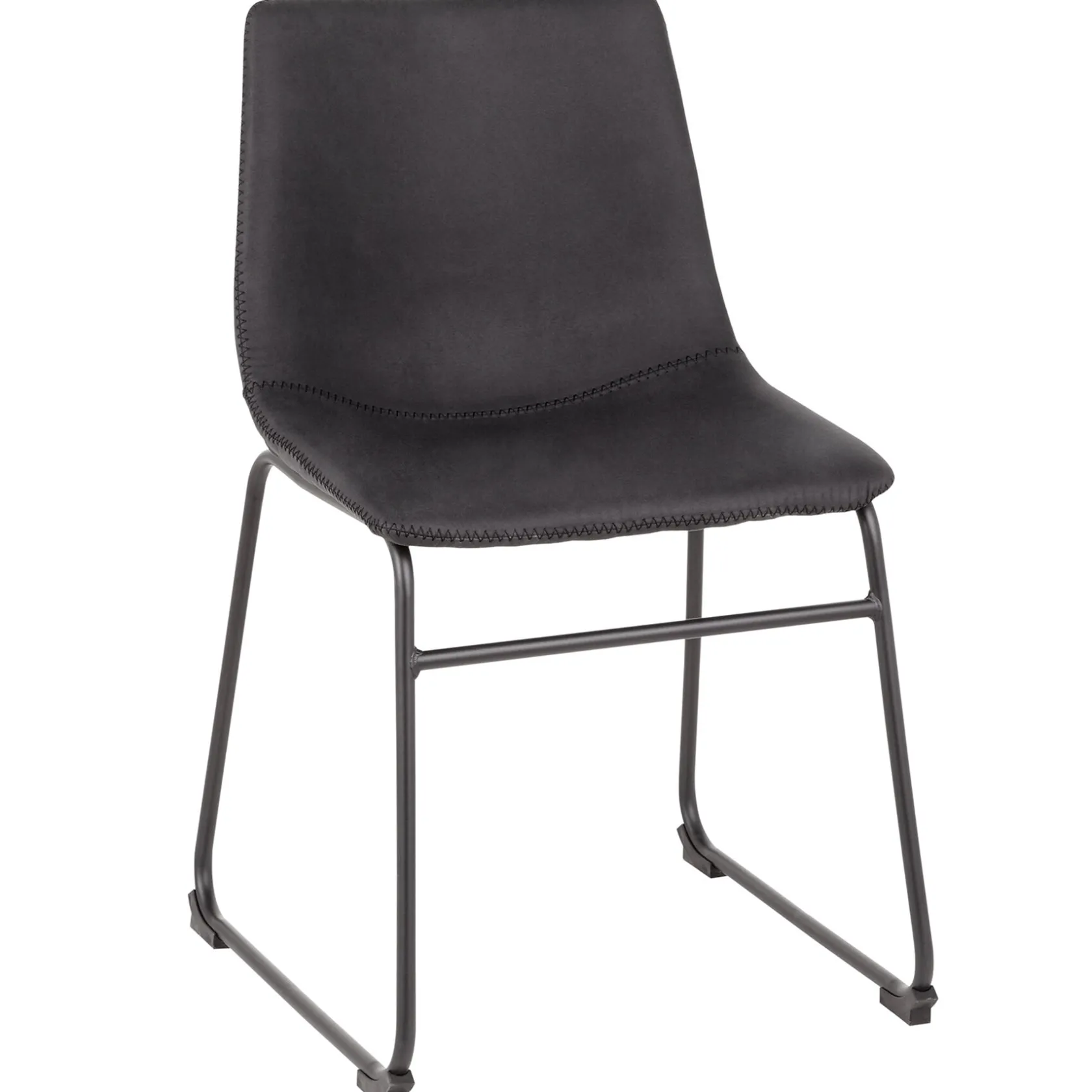 * Drake Modern Industrial Dining Chair, Dark Grey Promotion
