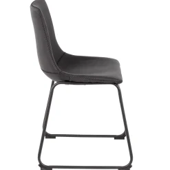 * Drake Modern Industrial Dining Chair, Dark Grey Promotion