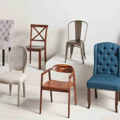 * Dublin Metal & Ash Wood Dining Chair Cheaper