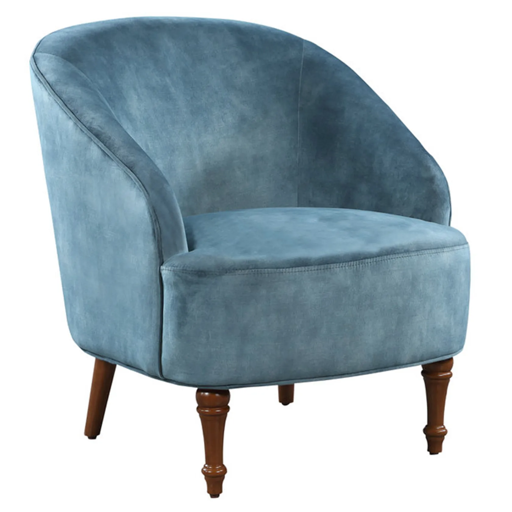 * Ella Slate Blue Accent Chair Featured