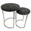 * Essex Black Marble Nesting Tables Online Discount