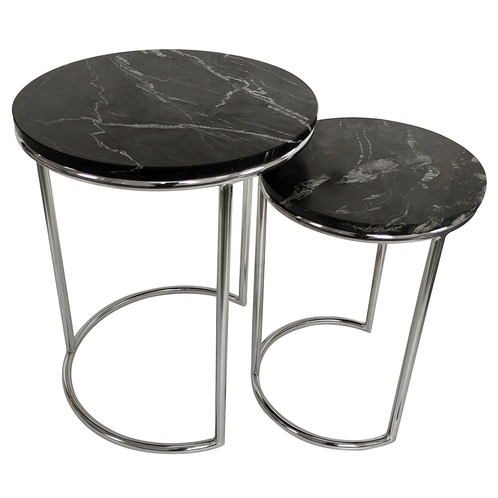 * Essex Black Marble Nesting Tables Online Discount