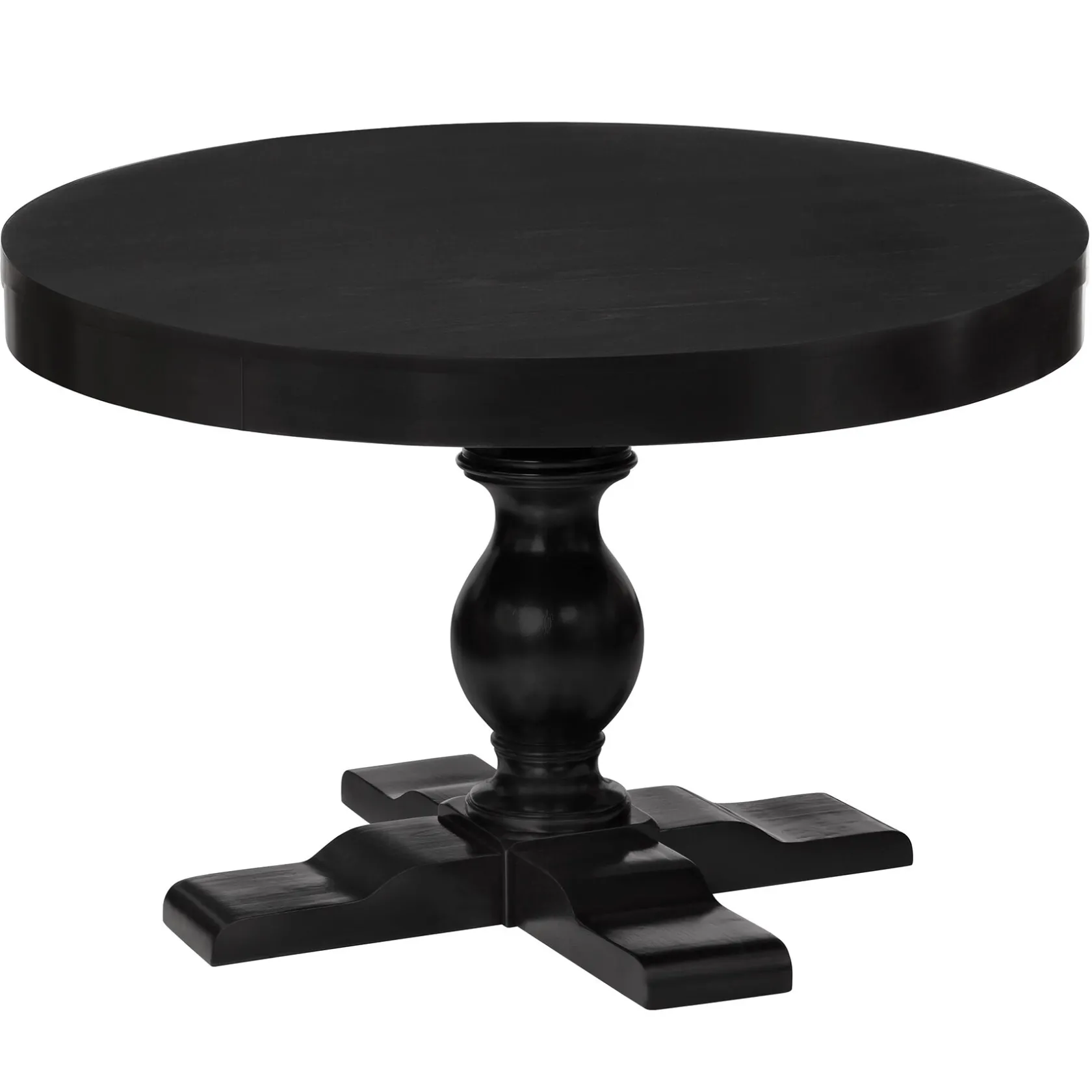 * Evening Mist Round Black Wooden Tabletop-Base Sold Separately, 48 Gift Selection