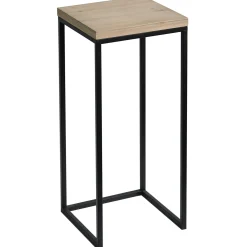 * Fiona Wood Top Plant Stand With Metal Base, Large Discount Online