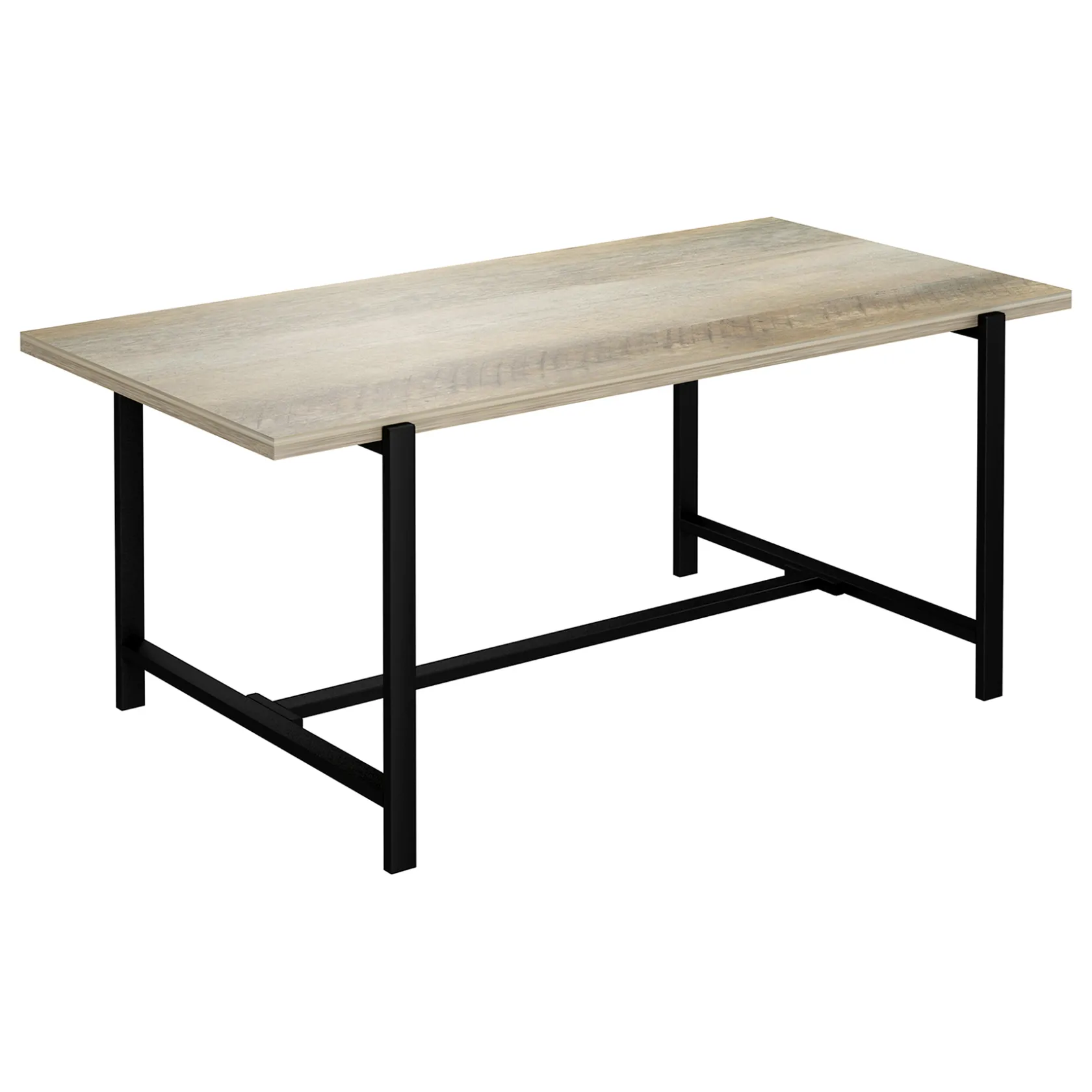 * Found & Fable Loggy Wood & Metal Dining Table, 71 Good Quality