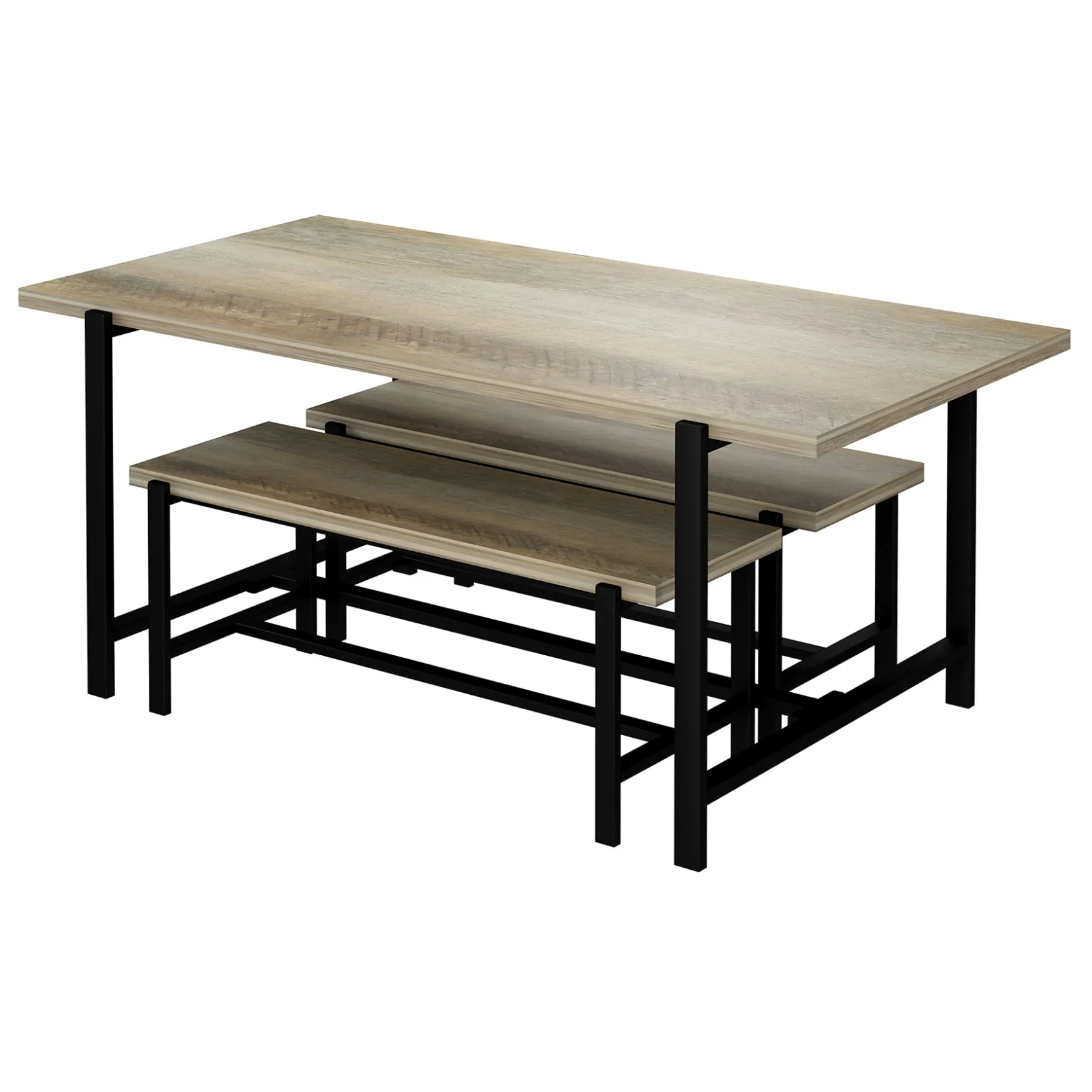 * Found & Fable Loggy Wood & Metal Dining Table, 71 Good Quality