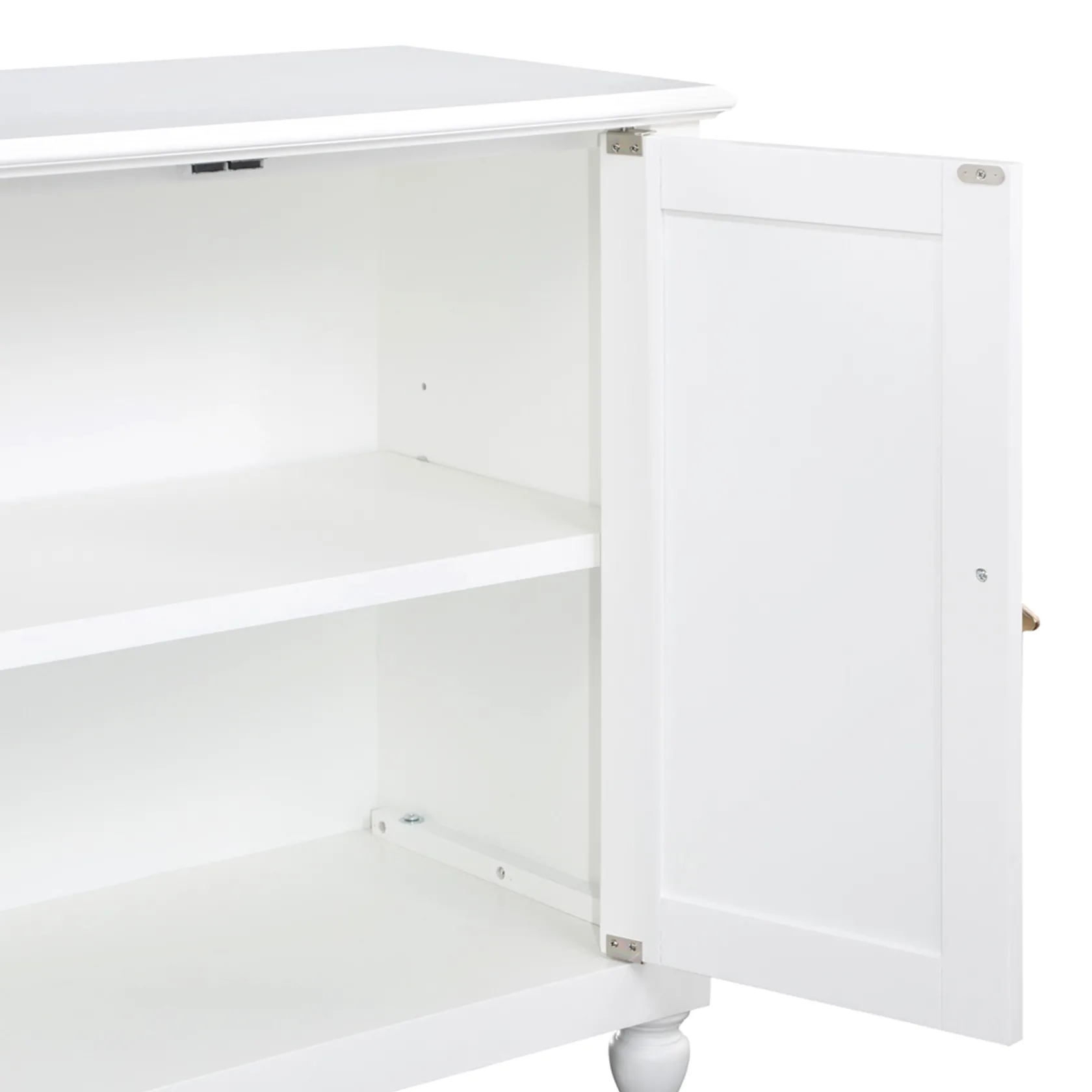 * Grace Mitchell Asbury White 2-Door Cabinet Premium