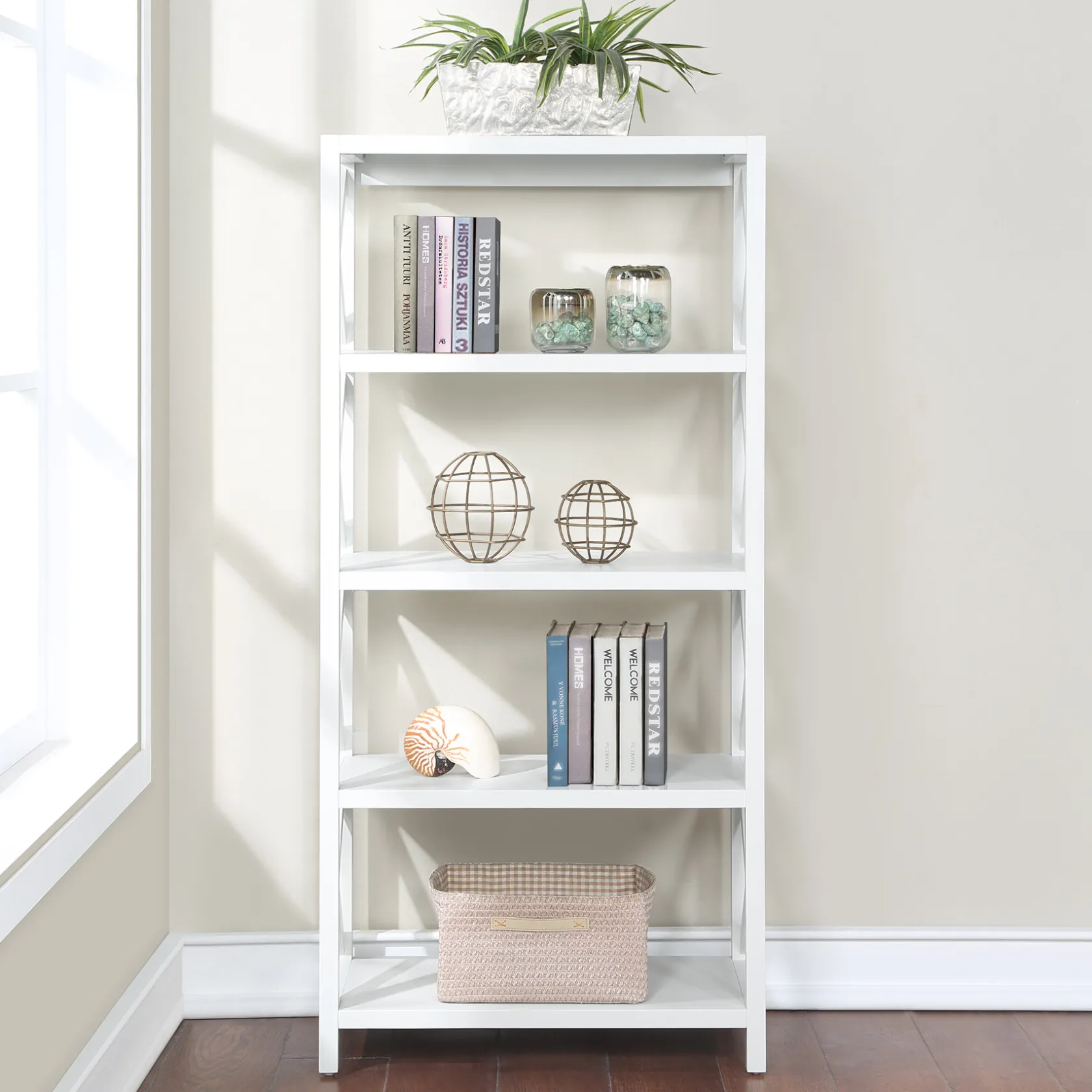 * Grace Mitchell Asbury White 2-Door Cabinet Premium