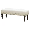 * Grace Mitchell Ellery Bench With Scalloped Nailheads Promotion