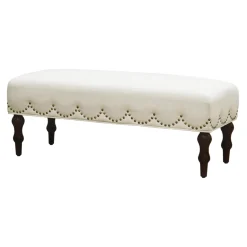 * Grace Mitchell Ellery Bench With Scalloped Nailheads Promotion