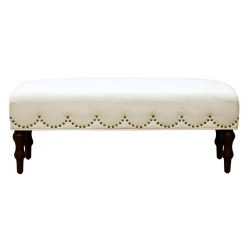 * Grace Mitchell Ellery Bench With Scalloped Nailheads Promotion