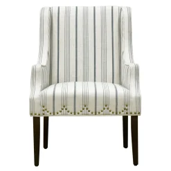 * Grace Mitchell Olivia Striped Scalloped Arm Chair Discount