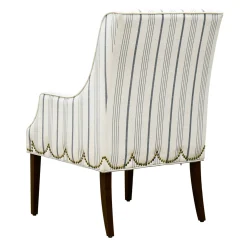 * Grace Mitchell Olivia Striped Scalloped Arm Chair Discount