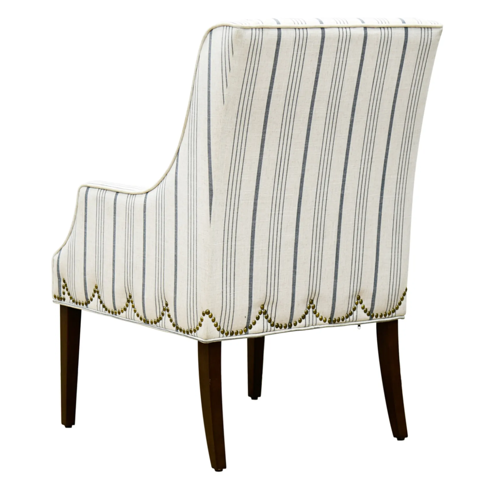 * Grace Mitchell Olivia Striped Scalloped Arm Chair Discount