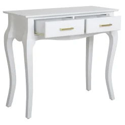 * Grace Mitchell Scarlett 2-Drawer Console Table, White Clearance