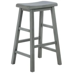 * Grey Saddle Backless Barstool, 29 Fashion