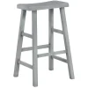 * Grey Saddle Barstool, 29 Online Discount