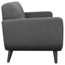 * Hadley Tufted Back Accent Chair, Charcoal Grey Flash Sale