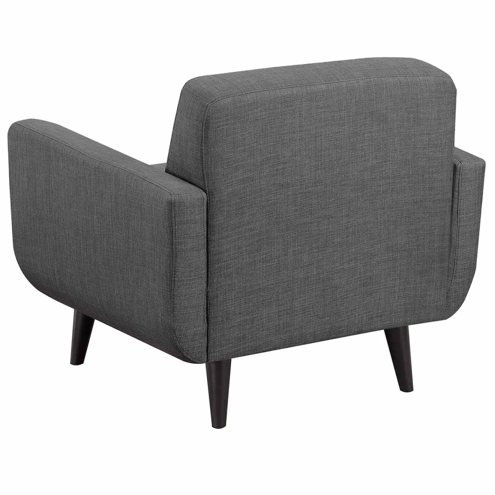 * Hadley Tufted Back Accent Chair, Charcoal Grey Flash Sale
