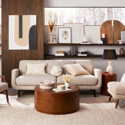 * Hadley Tufted Back Sofa, Taupe Opening Sales