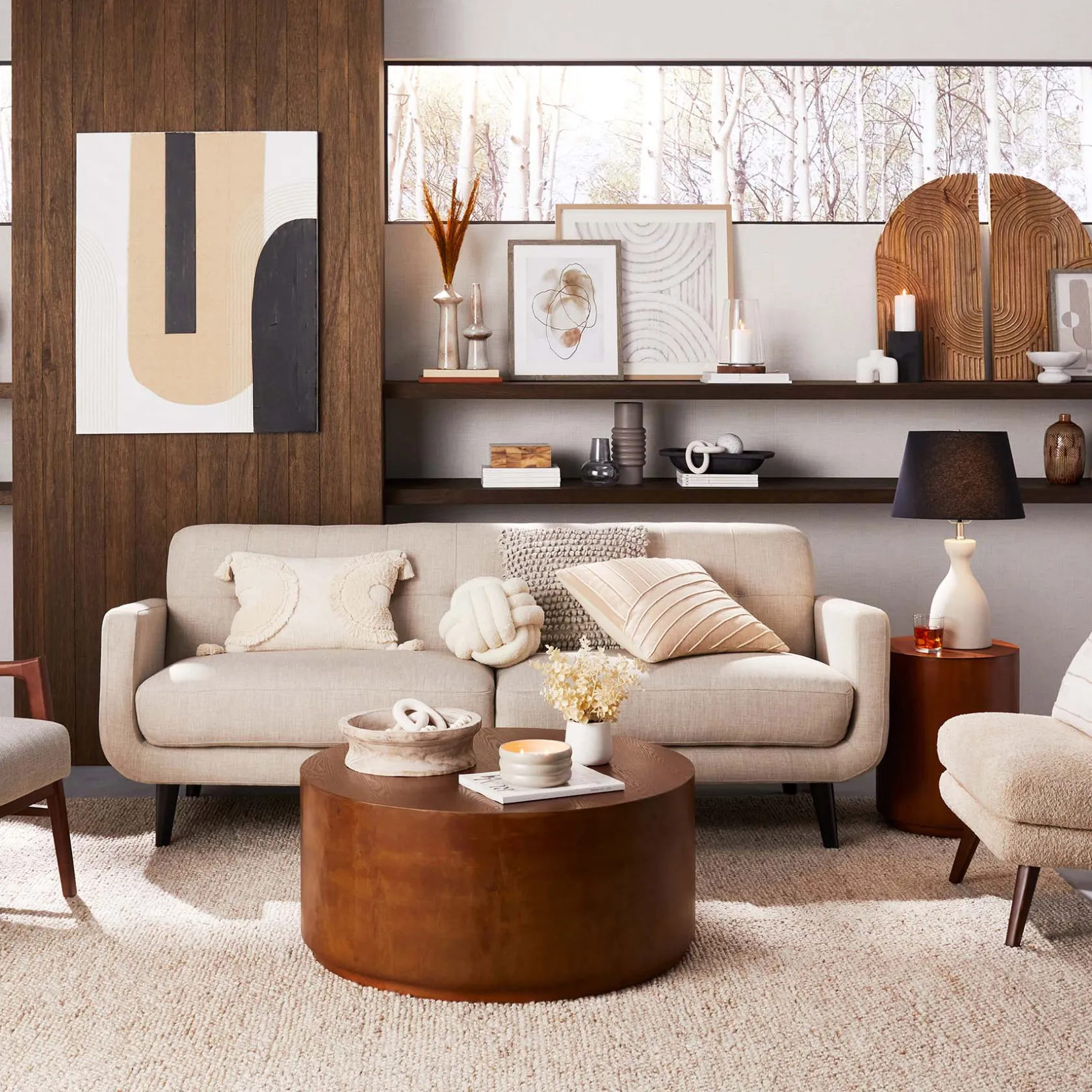 * Hadley Tufted Back Sofa, Taupe Opening Sales