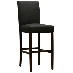 * Honeybloom Brown Baseball Stitch Barstool Low Price
