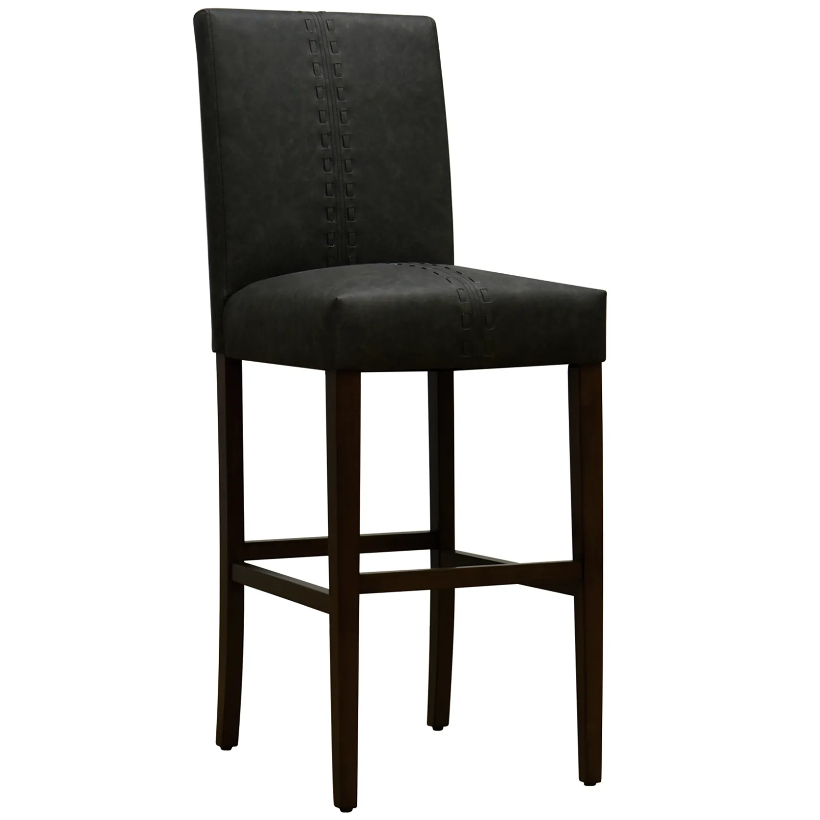* Honeybloom Brown Baseball Stitch Barstool Low Price
