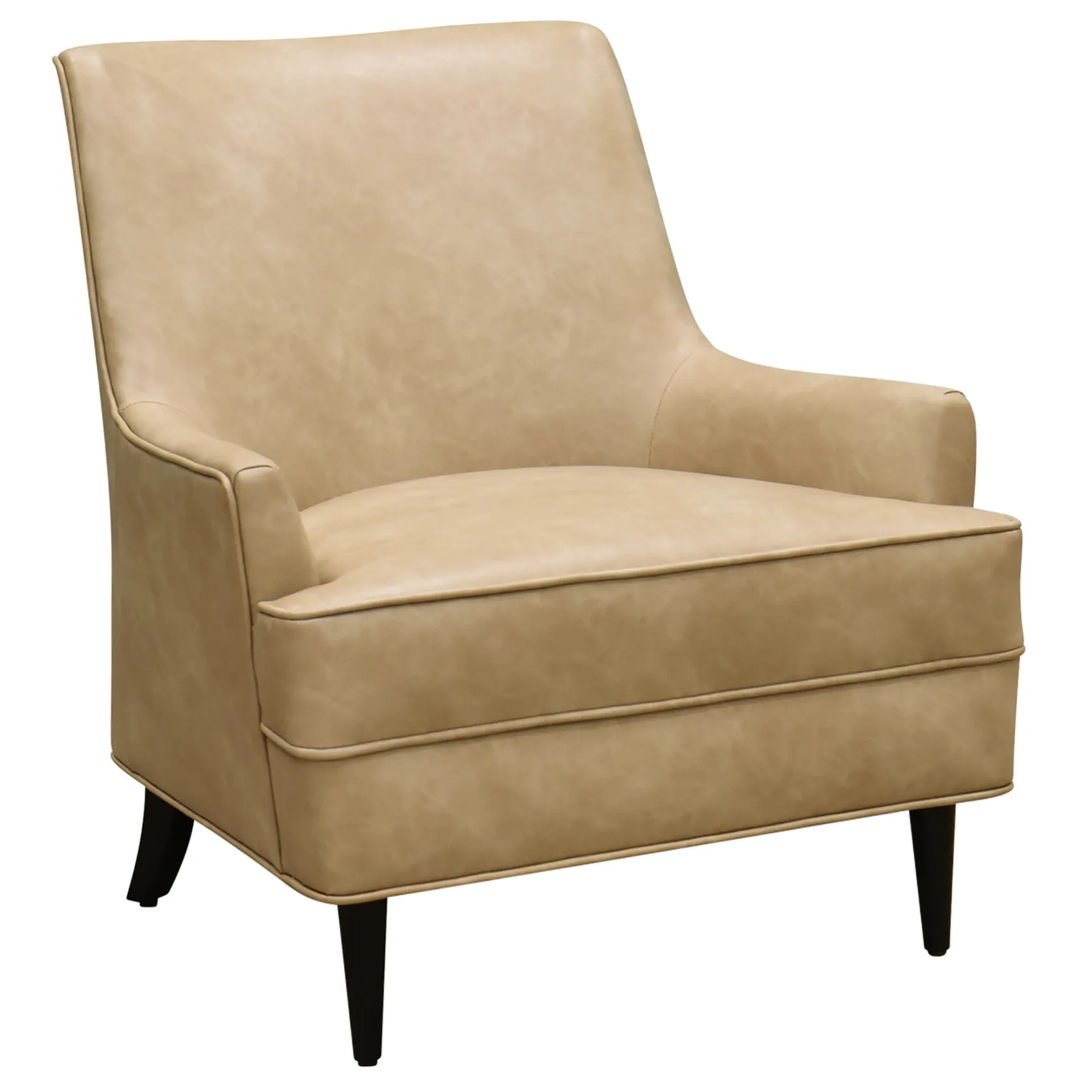 * Honeybloom Colton Armchair Faux Leather Buff Promotion