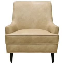* Honeybloom Colton Armchair Faux Leather Buff Promotion