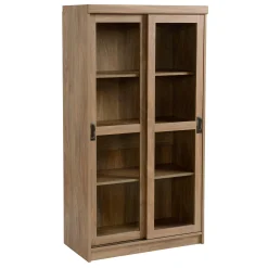 * Honeybloom Fullerton 4-Shelf Sliding Door Cabinet Gift Selection