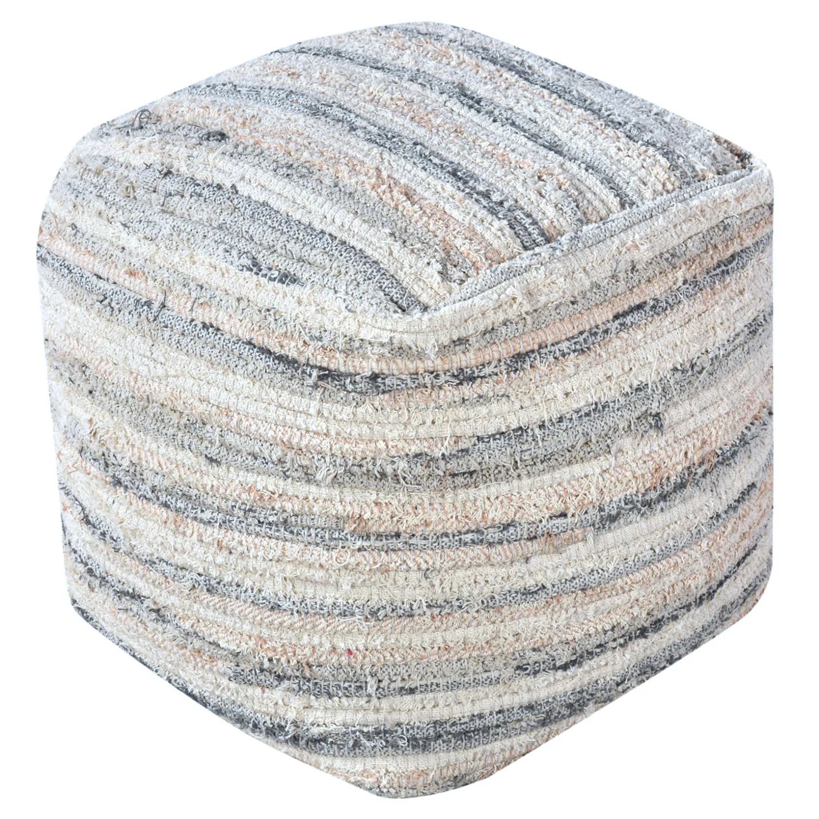 * Honeybloom Grey & Cream Pouf Opening Sales